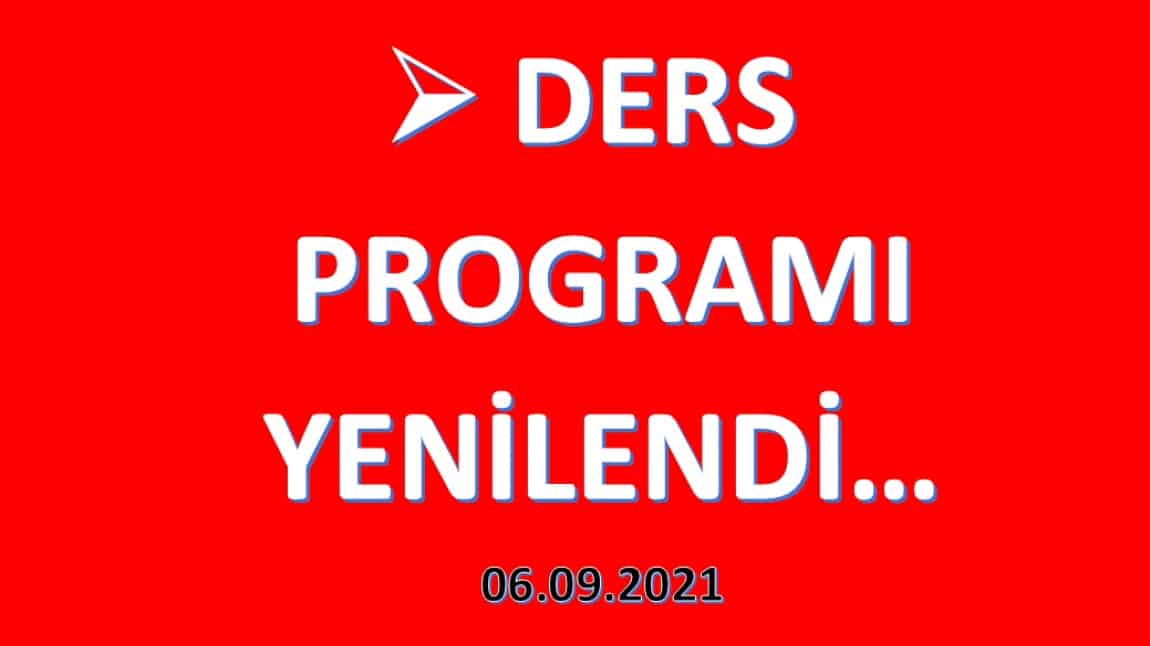 Ders Programı Yenilendi...